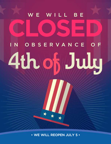 Closed Independence Day